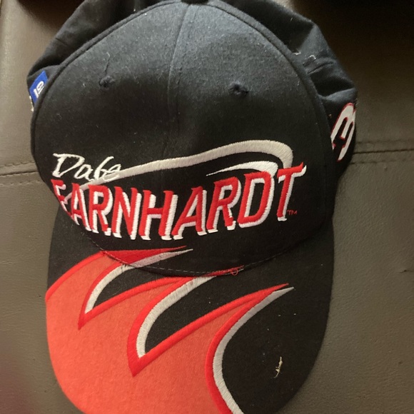 Dale Earnhardt #3 Black Red Flamed Ball Cap Vintage Memorabilia #3 - Picture 2 of 9